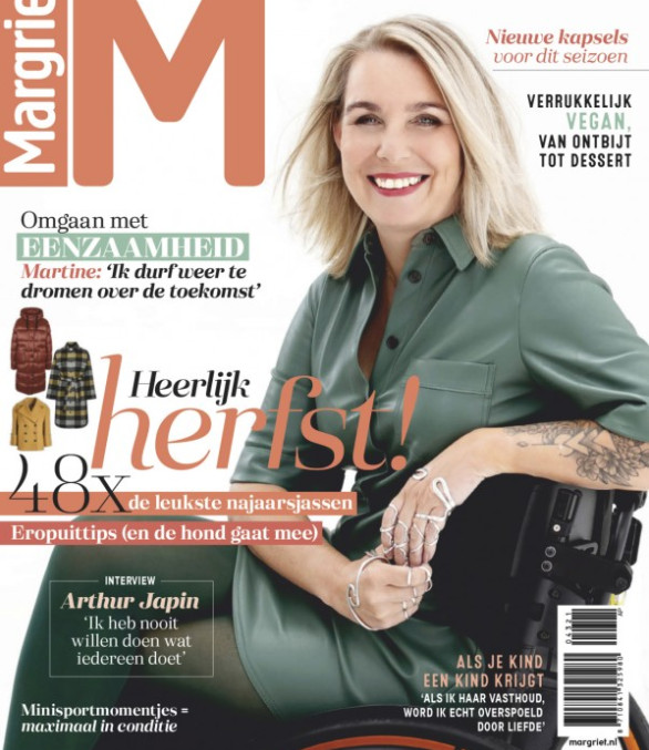 Cover Margriet 43-2021 met covergirl Martine Reesink